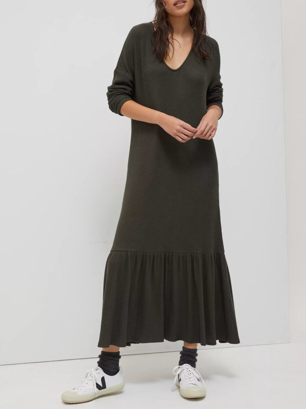 Anthropologie x Saturday Sunday Taylor Flounced Maxi Dress - Small - NEW NWT